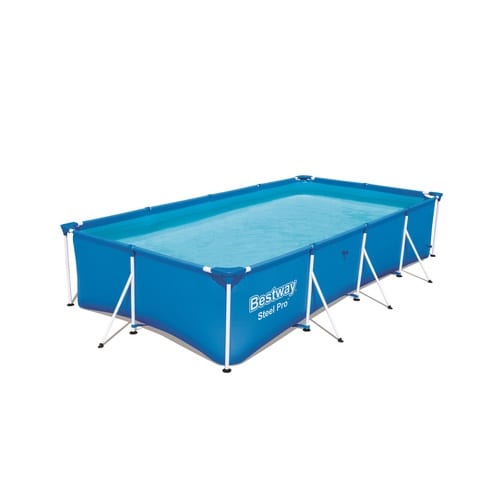 Bể bơi khung kim loại chữ nhật | Bestway 56405 | 4,66m X 2,76m X 0,81m | Màu xanh lơ