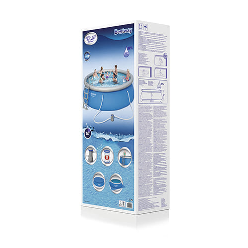 Bể bơi bơm hơi tròn Bestway 57289 - 4.57m x 1.22 - 13807l - Màu xanh lơ
