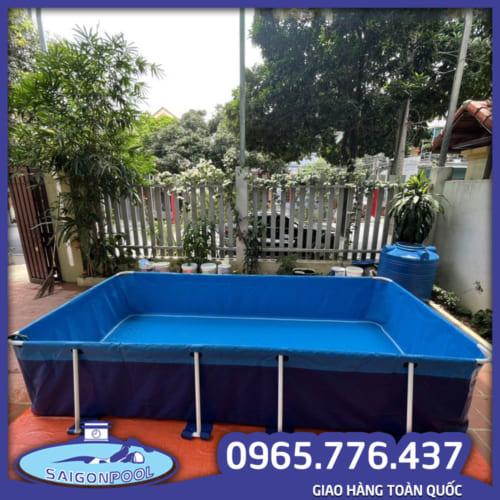 Hồ bơi mini khung dành cho bé - 2m6 x 1m7 x 0m8